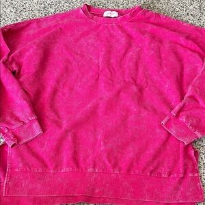 Jess Lea oversized crew sweatshirt pink women’s large